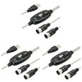 3X USB MIDI Cable Adapter, USB Type A Male to MIDI Din 5 Pin InOut