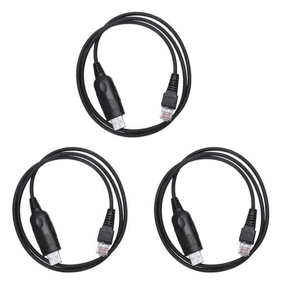 3X USB Programming Cable for IC-F5010 IC-F5011 IC-F5021 IC-F5023 OPC-