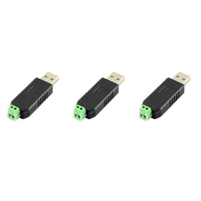 3X USB to RS485 485 Converter Adapter Support Win7 XP Vista Linux OS WinCE5.0,3 x USB to RS485 converter,Black