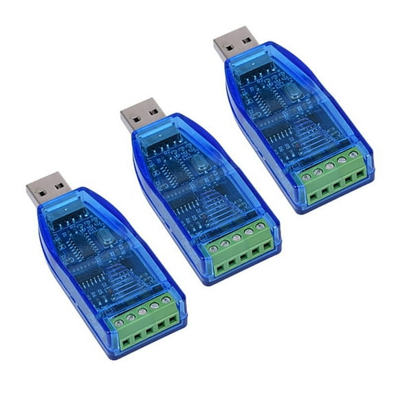 3X USB to RS485 Communication Module Bidirectional Half-Duplex Serial Line Converter,3 x usb to rs485 communication module,blue