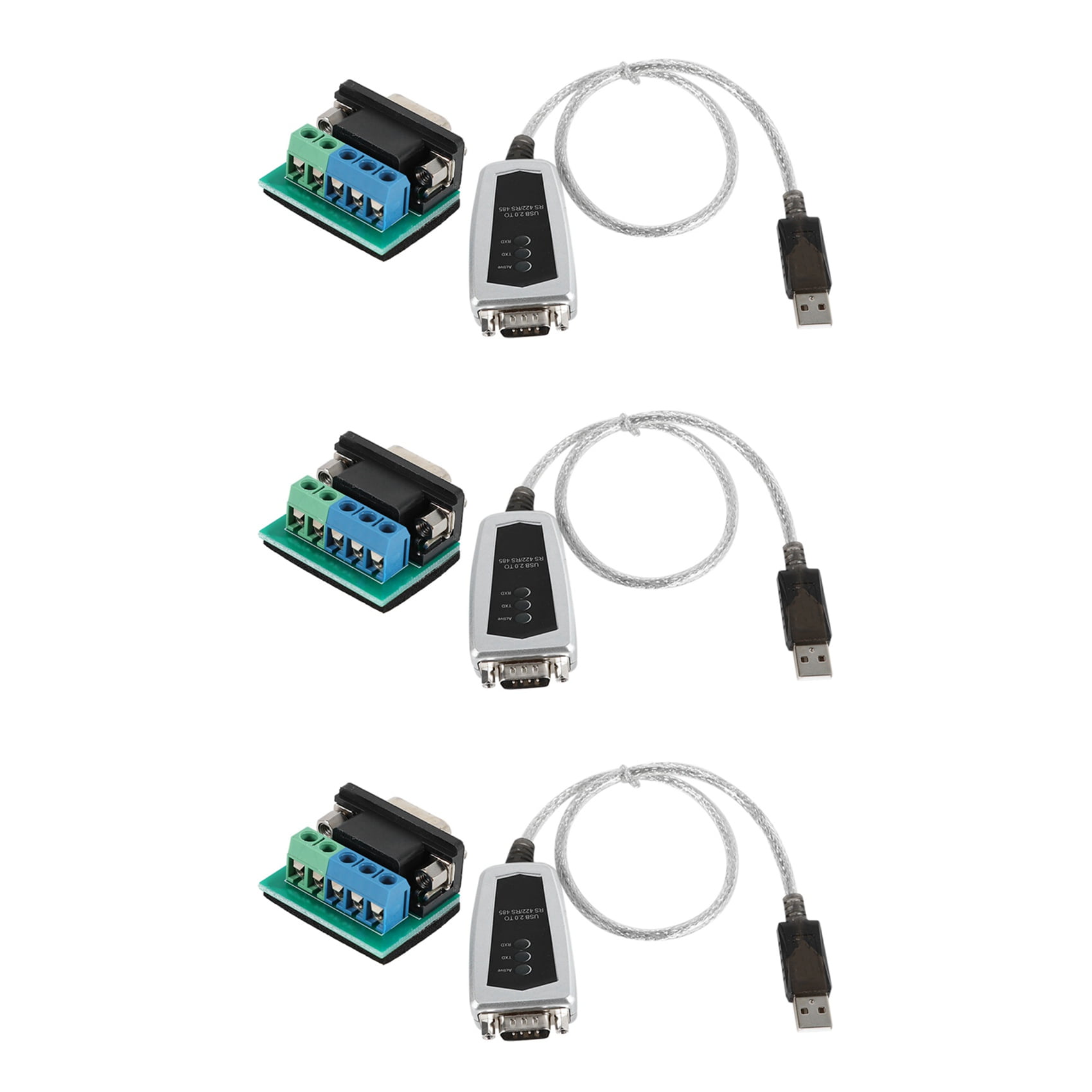 3X USB to RS485 RS422 Serial Converter Adapter Cable Chip for Windows 10 8 7,XP and