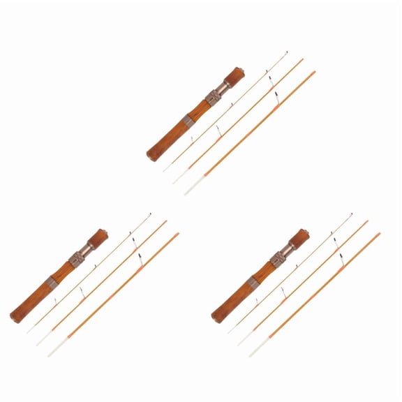3X Ultralight Fishing Rod Carbon Fiber Lure Pole Bait 1.5-9G Line Wood Handle Fast Trout Fishing Rods