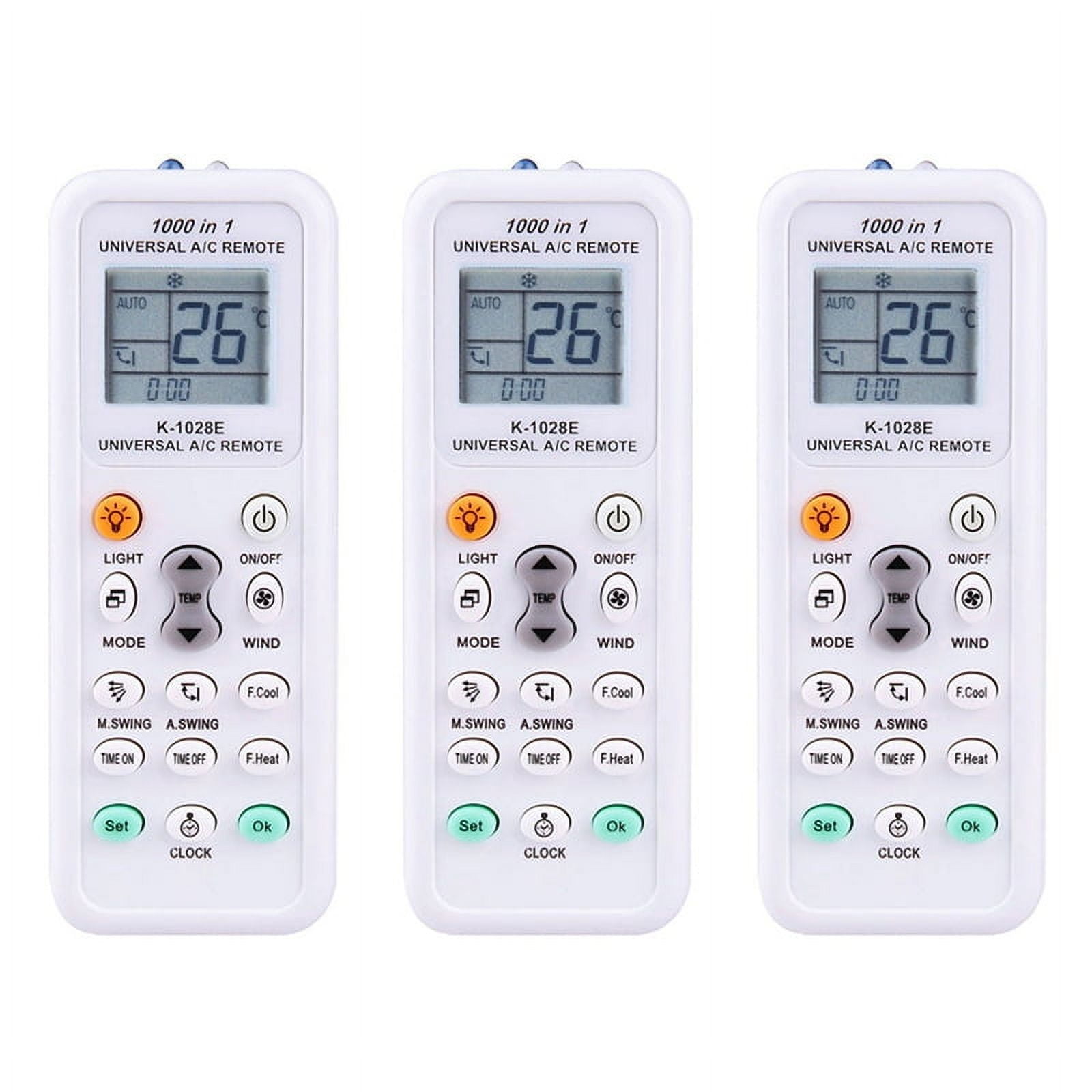 3X Universal 1000 in 1 LCD Low Power Consumption K-1028E Air Condition ...