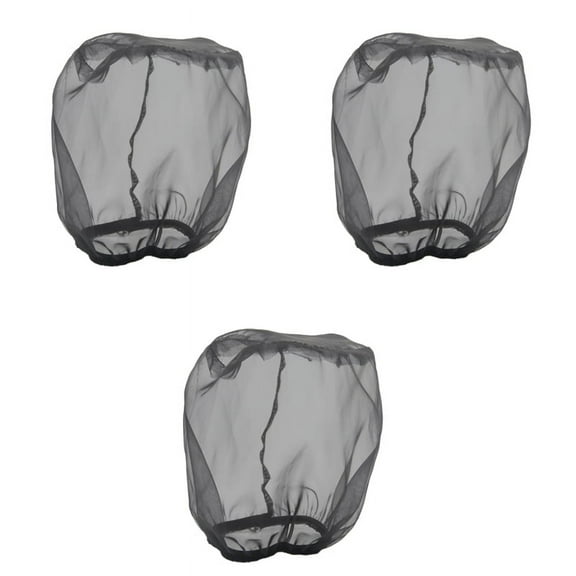 3X Universal Car Cone Air Filter Protective Cover Waterproof Oilproof Dustproof for High Flow Air Intake Filters 15X12cm