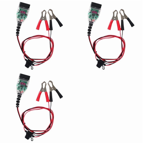 3X Universal OBD2 Automotive Battery Car Computer ECU Memory Saver Auto ECU Emergency Power Supply Cable
