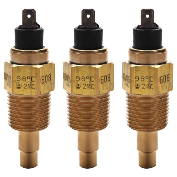 3X 1/2 Npt 21mm Thread Engine Oil Temperature Sensor Water Temperature Sensor for Generator Set