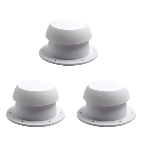 3X Vent Air Exhaust Fan Mushroom Shape RV Roof Ventilation Cap for RVs Station Wagons Camping(White)