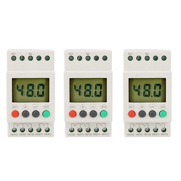 3X Voltage Detection Relay SVR1000 Voltage Protection Digital Single Phase Monitoring Protection Relays, 24-48V