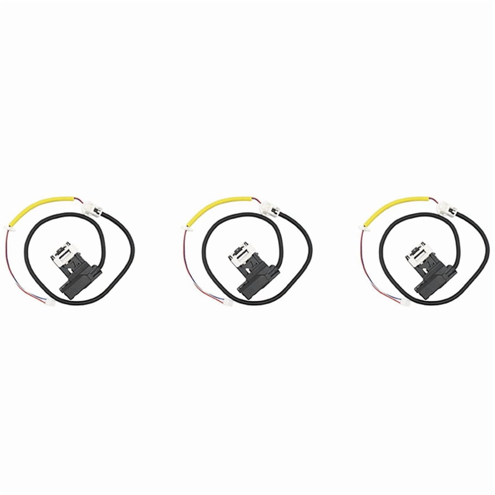 3X W11307244 W10682535 Washer Lid Lock Switch Replacement(3 Wires) for ,Washing Machine Lid DoorLatch Assembly