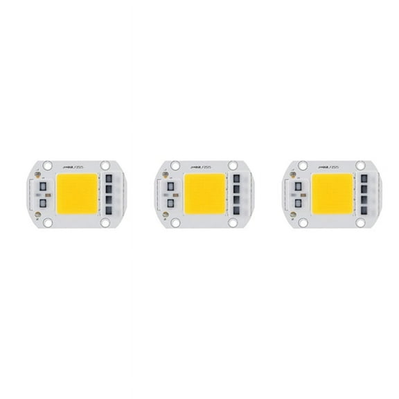3X Warm White LED Bubles Energy Saving Chip High Voltage Light Source High Power LED Chip for Traffic Lighting 100W 220V,3* Drive-free light source,White & Yellow