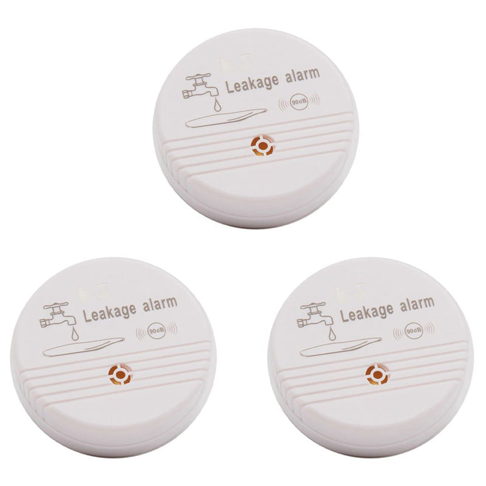 3X Water Overflow Leakage Alarm Sensor Detector 90DB Water Level Alarm Leak Flood Detection Home