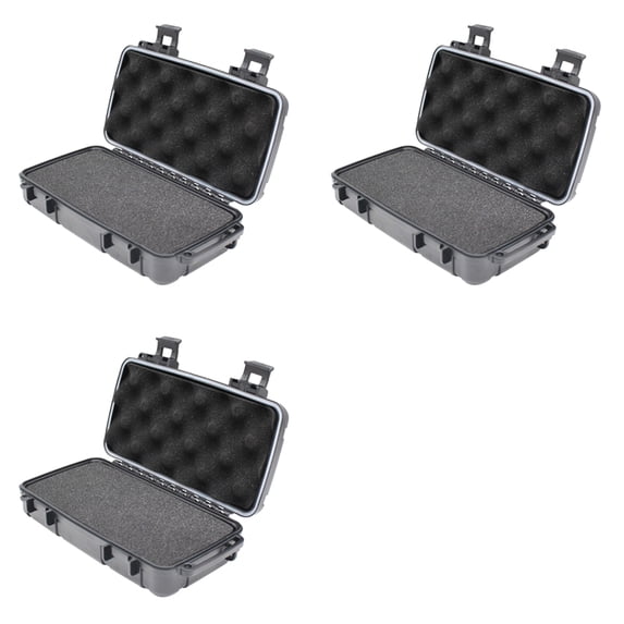 3X Waterproof Hard Carry Case Bag Tool Case with Pre-Cut Sponge Storage Box Protector Organizer Hardware Toolbox
