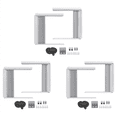 thumbnail image 1 of 3X Window Air Conditioner Side Panels with Frame, Adjustable Insulation AC Side Panel Frame Included,3 set Side Insulated Foam Panel,White, 1 of 4
