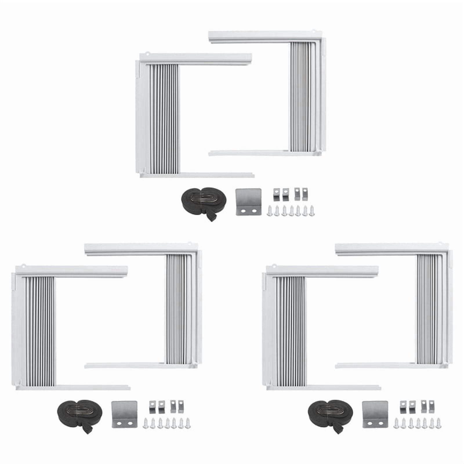3X Window Air Conditioner Side Panels with Frame, Adjustable Insulation ...