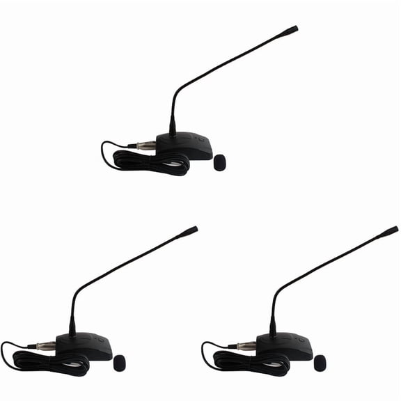 3X Wired Conference Gooseneck Microphone Desktop Condenser Microphone Speech Condenser Microphone Broadcasting