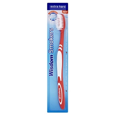 3X Wisdom Smokers Extra Hard Brush Toothbrush (Previously Addis) by Wisdom