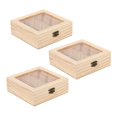 thumbnail image 1 of 3X Wooden Tea Bag Jewelry Organizer Chest Storage Box 9 Compartments Tea Box Organizer Wood Sugar Packet Container, 1 of 8