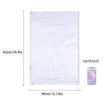 3X Woven Bag Clearance! Thick White Plastic Film Woven Bag Flooding Sandbag Protection Packaging 15X24In