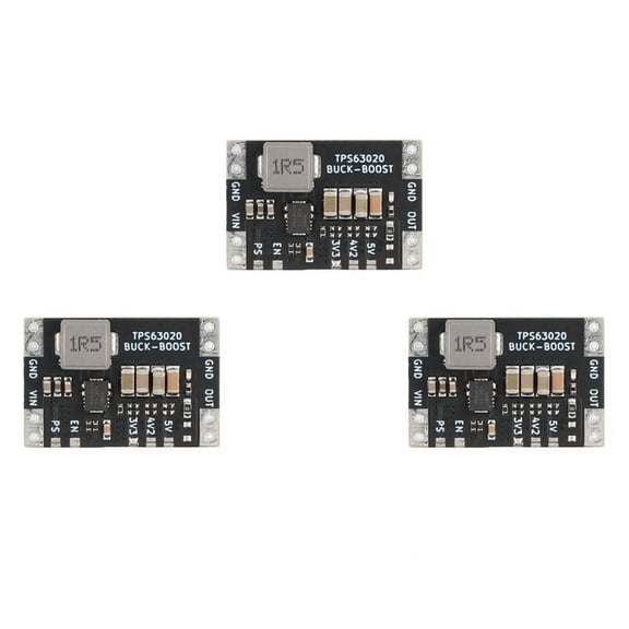 3X XL63020 TPS63020 Lithium Battery USB Automatic Boost Buck Step Up Down Module Microcontroller Power Low Ripple 3.3V