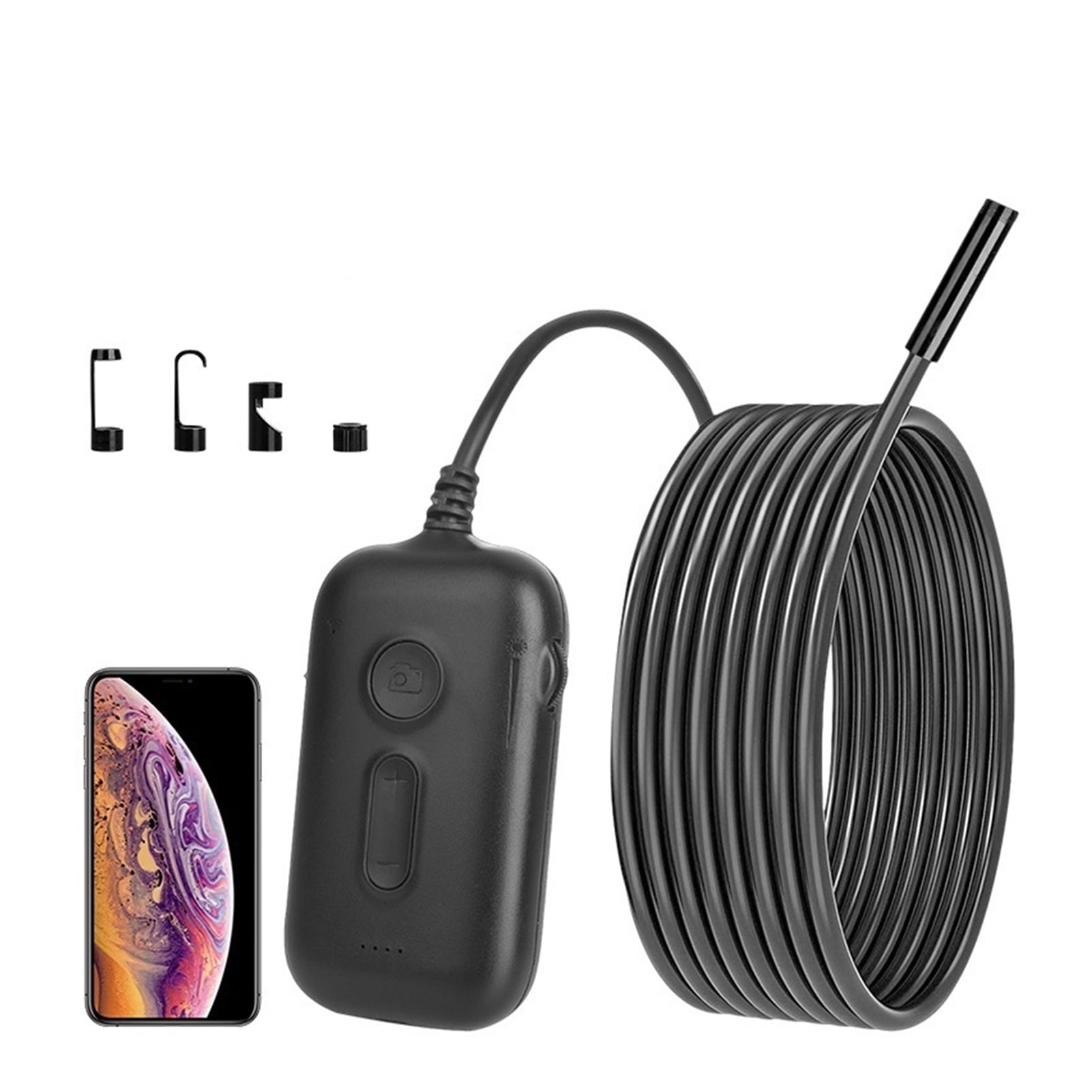 3X Zoom 1920*1080 HD Wireless Inspection Camera 2.0MP 5.5mm WiFi Borescope Semi-Rigid Snake Camera , User-Friendly Borescopes
