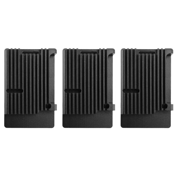 3X for 4 Model B Aluminum Case, Passive Cooling Shell Metal Enclosure for 4 Model B,3 * Raspberry Pi 4 Model B Aluminum Case,black