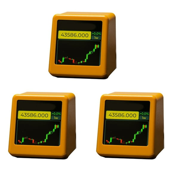 3X for  BitCoin Cryptocurrency Display Stocks,Currency Exchange Rate,Price Tracker Ticker Weather Time Clock C