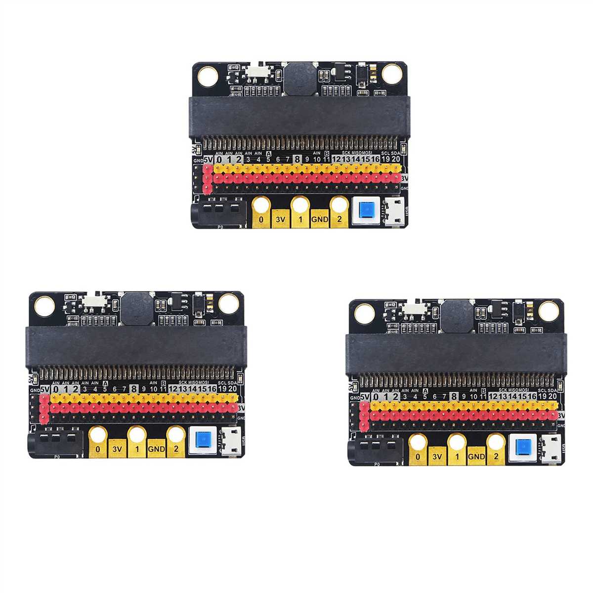 basic:bit io expansion board horizontal type pinboard... 3X for Microbit Expansion Board IO BIT V2.0 :Bit Horizontal Adapter ...