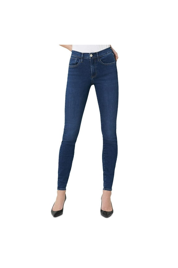 N.Y.C Womens Super Stretch Ankle Skinny Jeans Navy 28