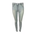 thumbnail image 1 of 3X1 Women's Contrast Mid Rise Skinny Poclets Jeans, Bleach White, 26, 1 of 4