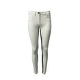 thumbnail image 1 of 3X1 Women's Mid Rise Coated Crop Pockets Contrast Jeans, White, 27, 1 of 4