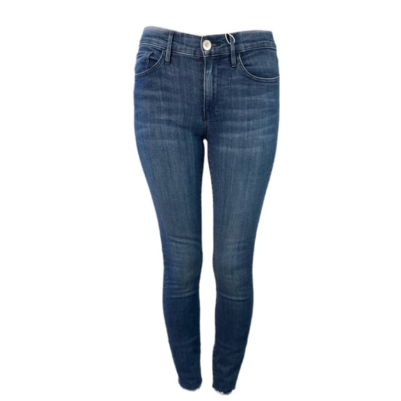 3X1 Women's Skinny Cropped Mid Rise Jeans, Blue, 26