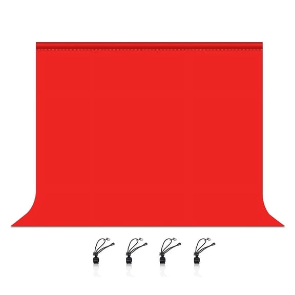 3X2M Photography Background Cloth Studio Live Portrait Cloth Keyless Cloth Multifunctional Photo Background Cloth, Red