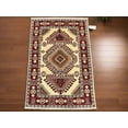 thumbnail image 1 of 3X4 Beige Kazak Handmade Wool Rug # 13026, 1 of 6