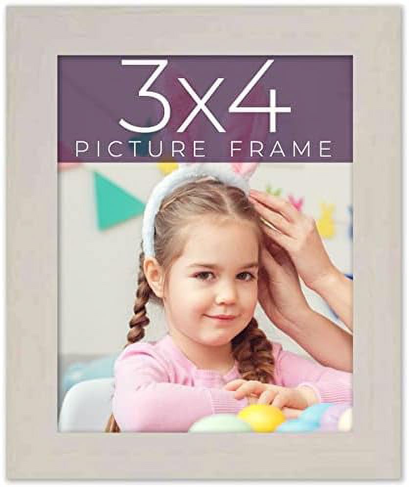 3X4 Frame Real Wood Picture Frame Width 0.75 Inches Interior Frame