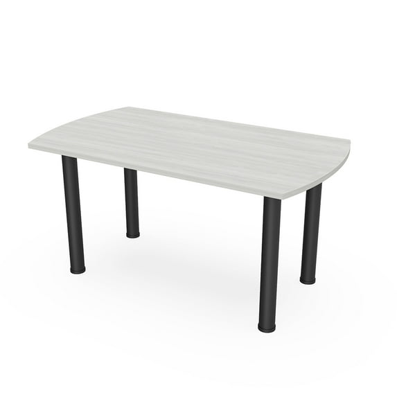 3X5 Arc Rectangle Conference Table With Post Leg Power And Data