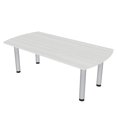 thumbnail image 1 of 3X5 Arc Rectangle Conference Table With Silver Post Leg Power And Data, 1 of 5