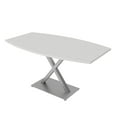 thumbnail image 1 of 3X5 Boat Shaped Conference Table With X Base And Electrical Module, 1 of 5