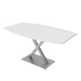 thumbnail image 1 of 3X5 Boat Shaped Conference Table With X Base And Electrical Module, 1 of 5