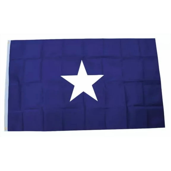3X5 Bonnie Blue Civil War 100D Spun Polyester Flag Banner One Star W/ Grommets