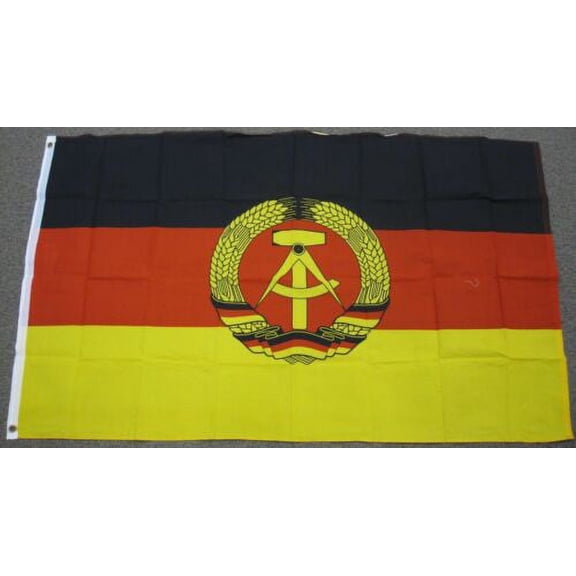 3X5 EAST GERMANY FLAG GERMAN DEMOCRATIC DDR NEW F122