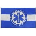 thumbnail image 1 of 3X5 EMS Emergency Medical Services Dark Blue 3'x5' Polyester Flag Banner 100D, 1 of 4