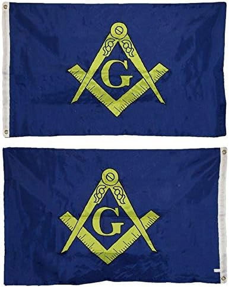 3X5 Embroidered ic Double Sided 210D Nylon Flag 3'X5' Fade Resistant