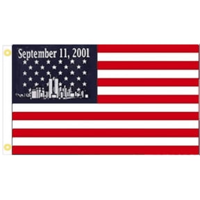 3X5 FT 9/11 Flag of Heroes Commemorative 3'x5' 100D Polyester 911 Flag
