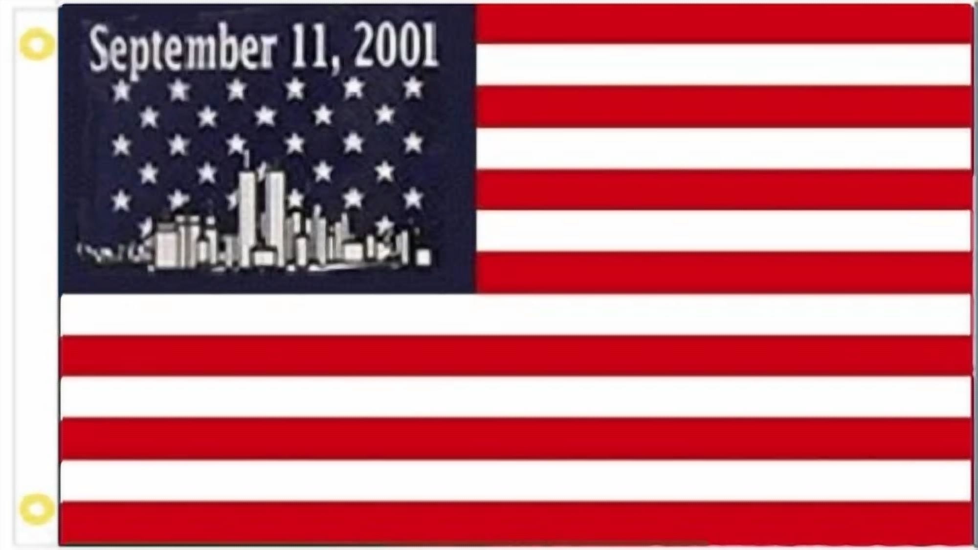 3X5 Ft 9/11 Flag Of Heroes Commemorative 3'X5' 100D Polyester 911 Flag ...