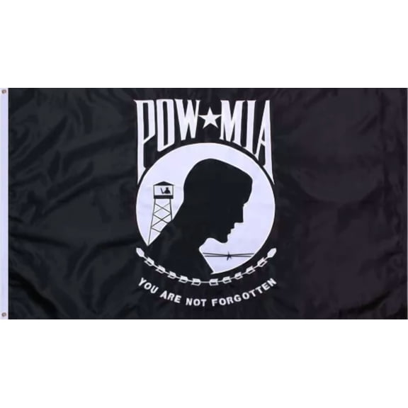 3X5 Ft Pow * Mia Military Us Banner Flag Double Stitched 3' X 5' Black Grommets
