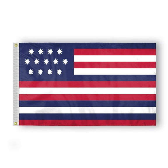 3X5 Ft Serapis John Paul Jones 1779 Colonial American Revolution History Flag Colonial American Revolution History Flag Printed 200D Nylon Brass Grommets - Franklin Flag