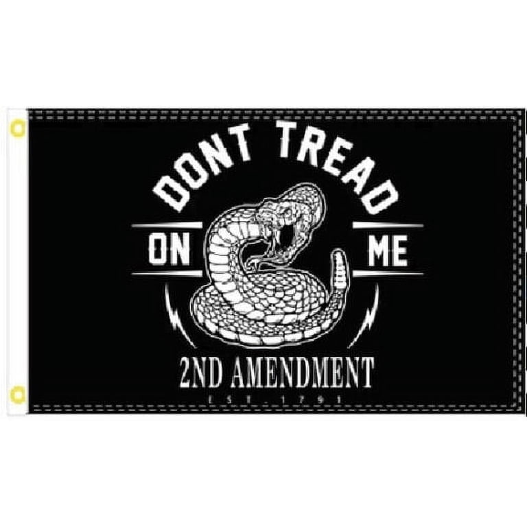 Dont Tread On Me Black Flag