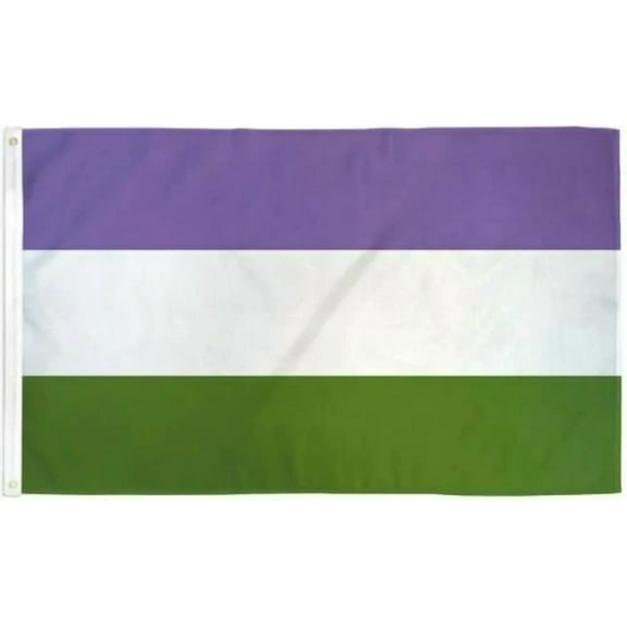 3X5 Genderqueer Flag Gay Lesbian Glbt Transgender Flag Poly House Banner 100D