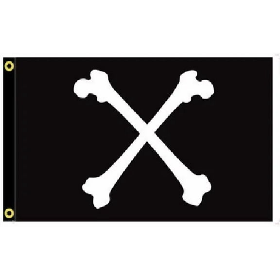 3X5 Henry Every Cross Bones Pirate Black Flag Banner 100D