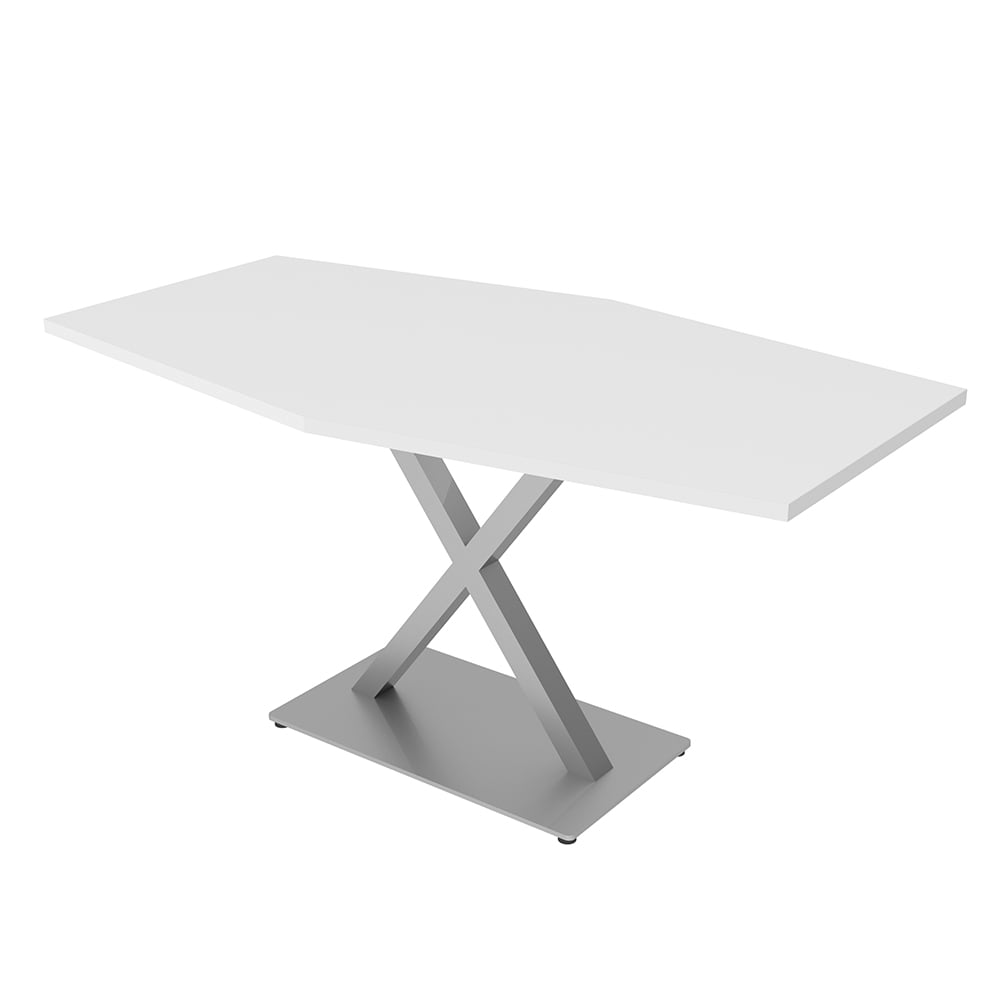 3X5 Hexagon Conference Table With X Base Data And Electric Unit ...